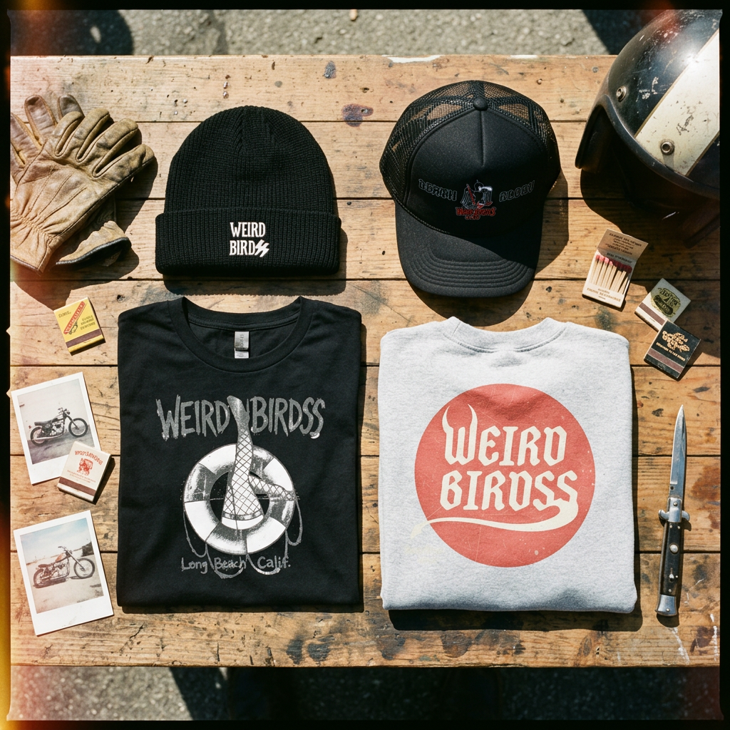 Bonnet brodé "Defend your local" de Weird Birdss