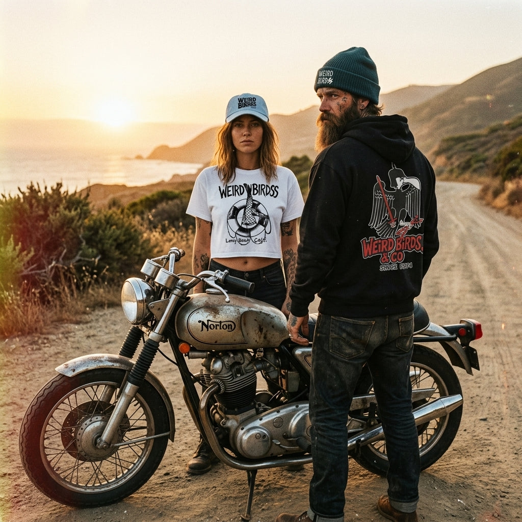 Bonnet brodé "Defend your local" de Weird Birds