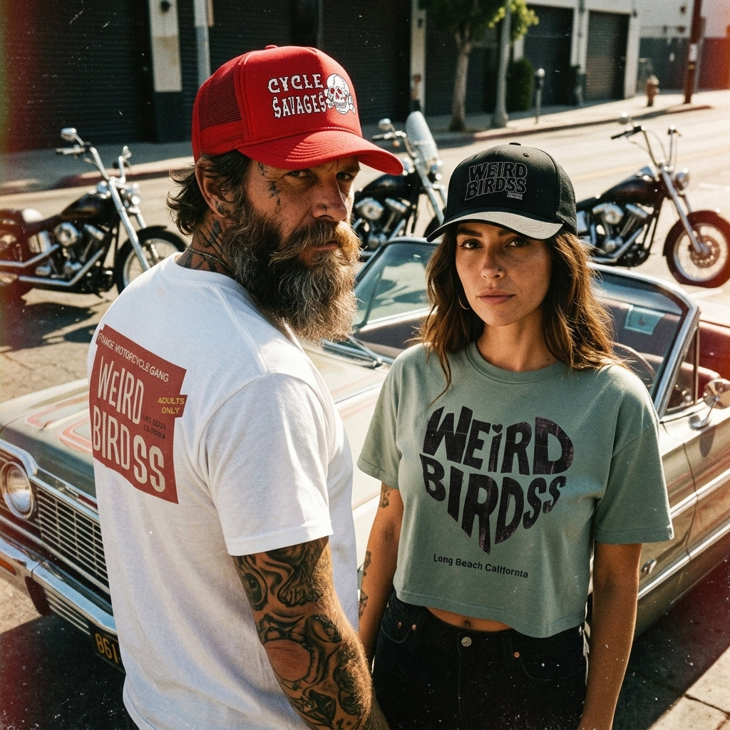 Casquette "Cycle Savages" de Weird Birdss