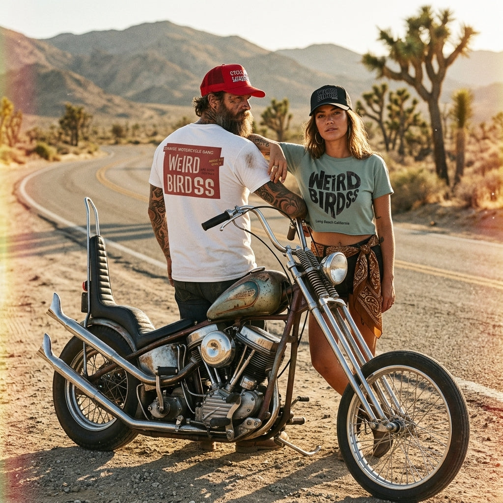 T-shirt "Strange motorcycle gang" de Weird Birds