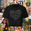 Crop top "Black heart" de Weird Birdss