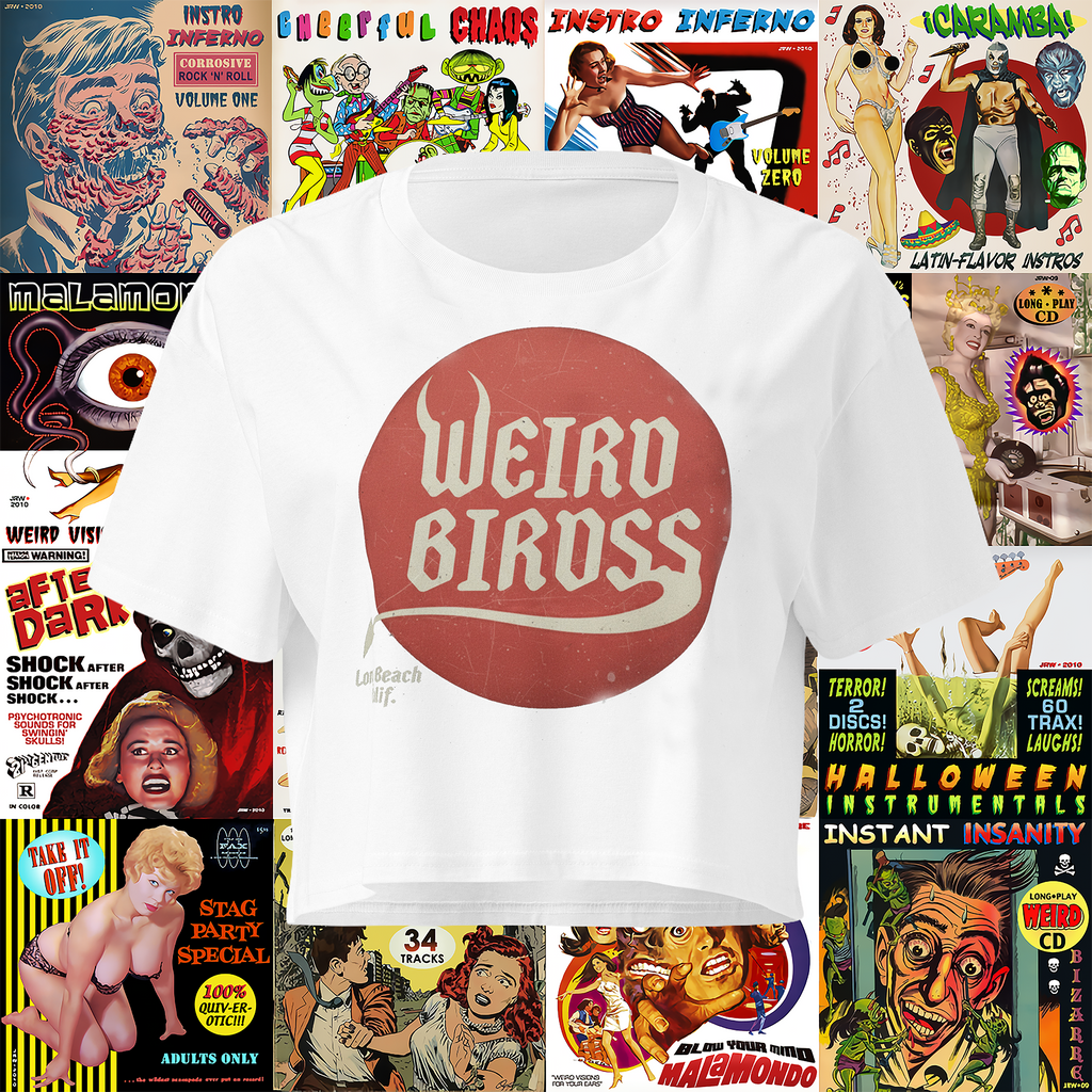 Crop top "Devil in disguise" de Weird Birdss