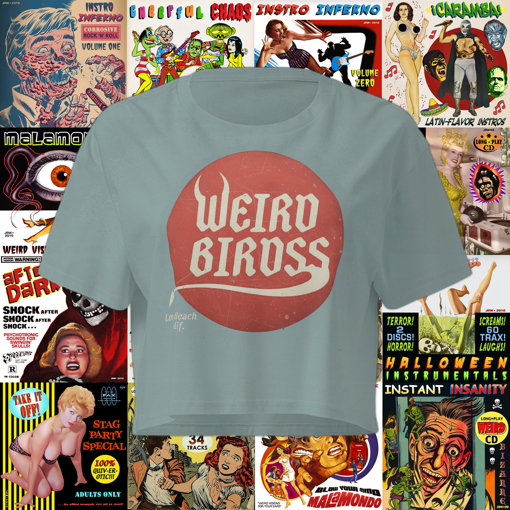 Crop top "Devil in disguise" de Weird Birdss