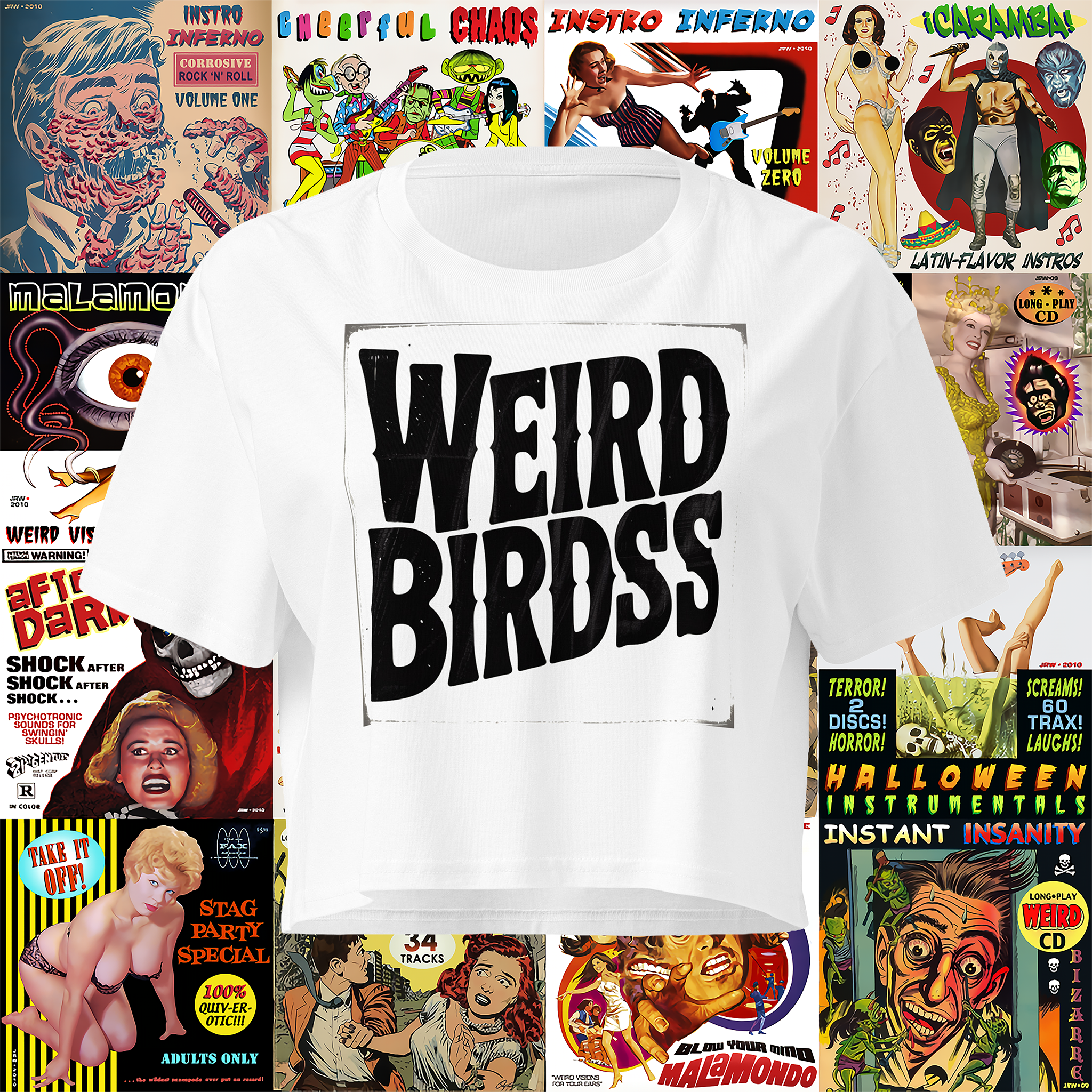 Crop top "OG frame" de Weird Birdss