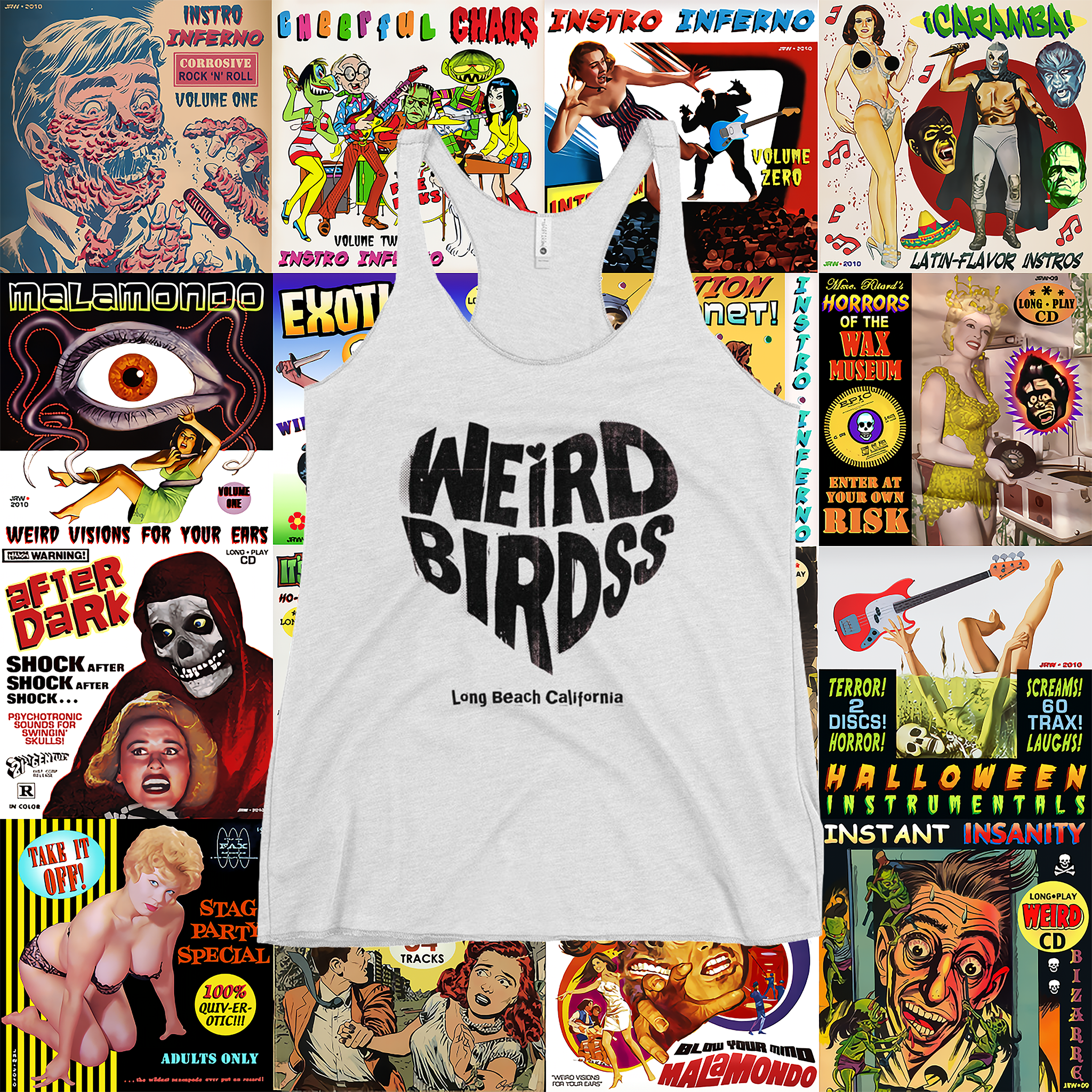 Débardeur "Black heart" de Weird Birdss