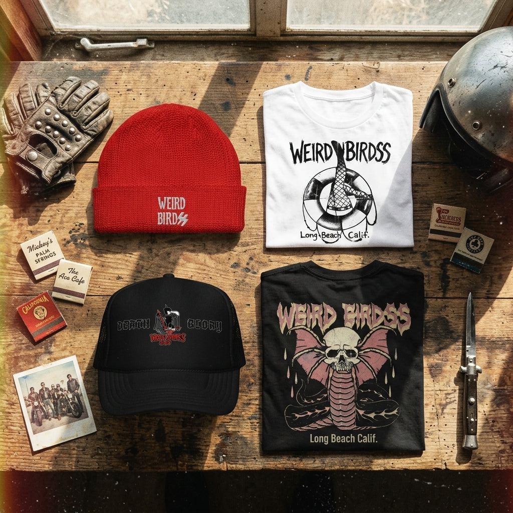 Bonnet brodé "Defend your local" de Weird Birds
