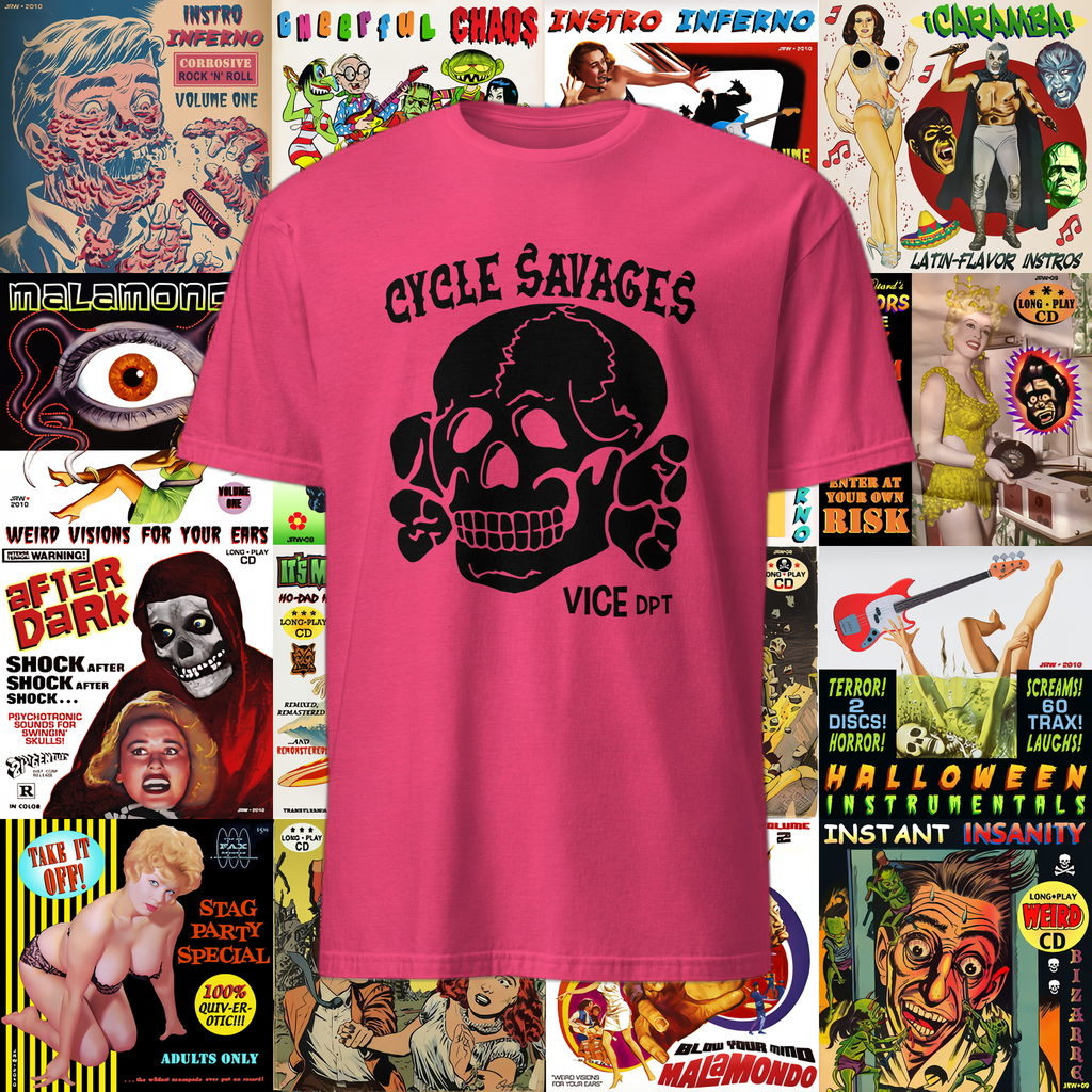 T-shirt "Cycle savages" de Weird Birds