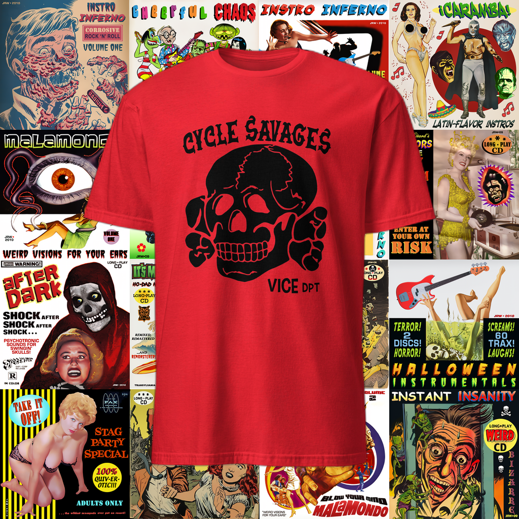 T-shirt "Cycle savages" de Weird Birds