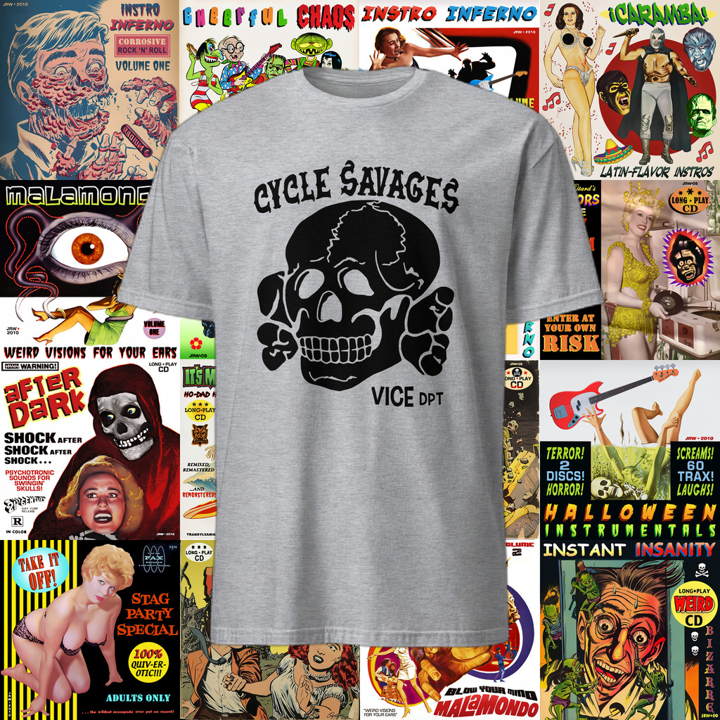 T-shirt "Cycle savages" de Weird Birds