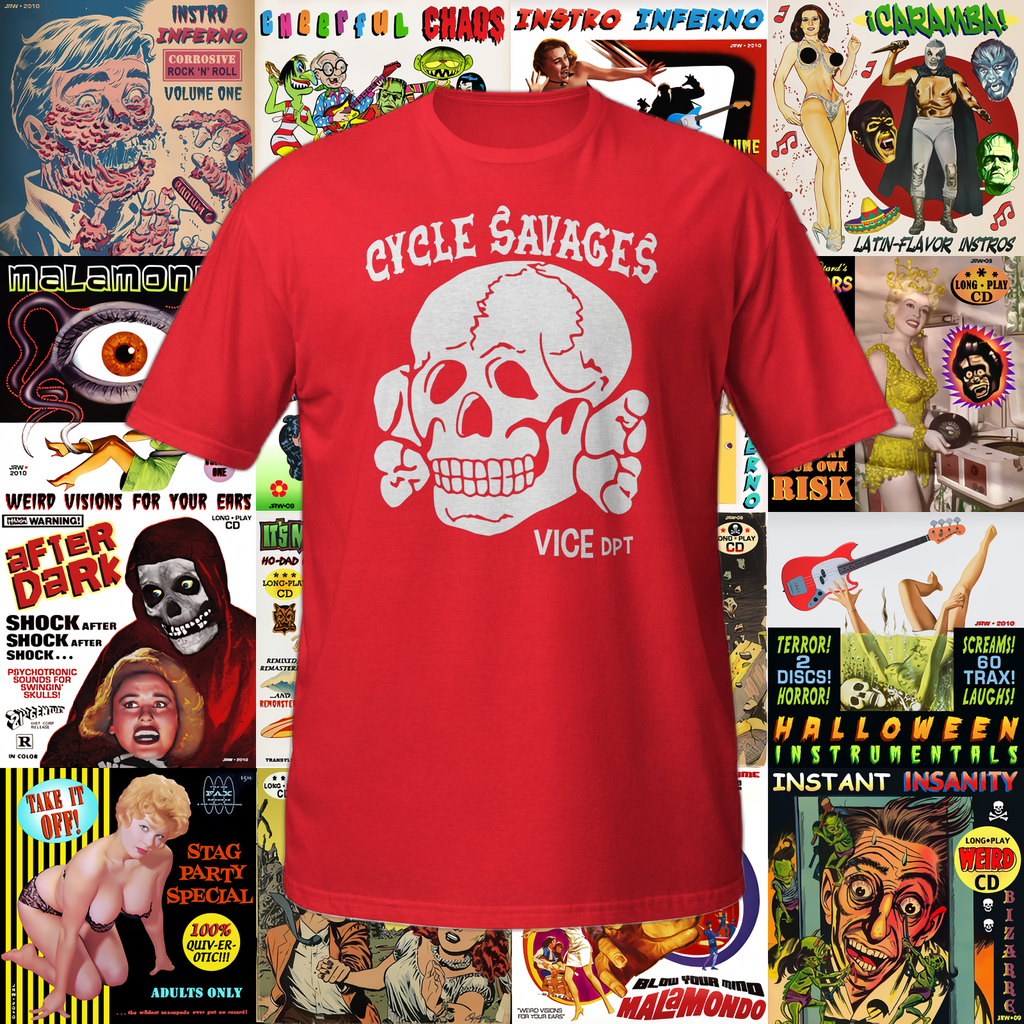 T-shirt "Cycle savages" de Weird Birds