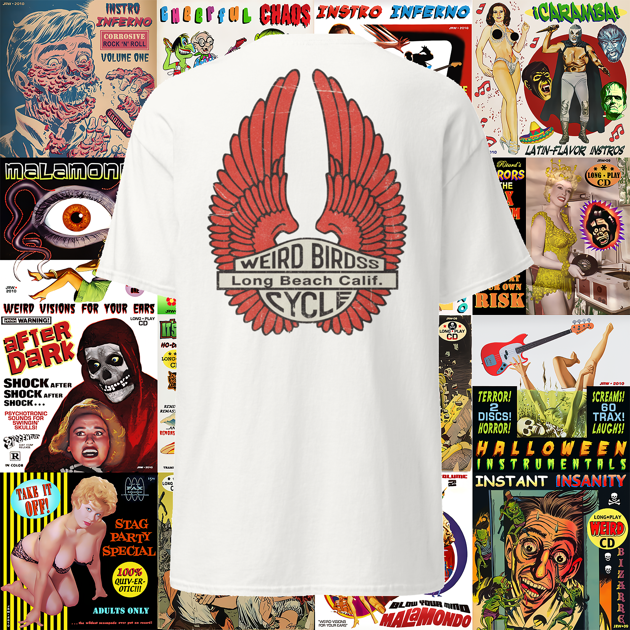 T-shirt "Cycle wings" de Weird Birds