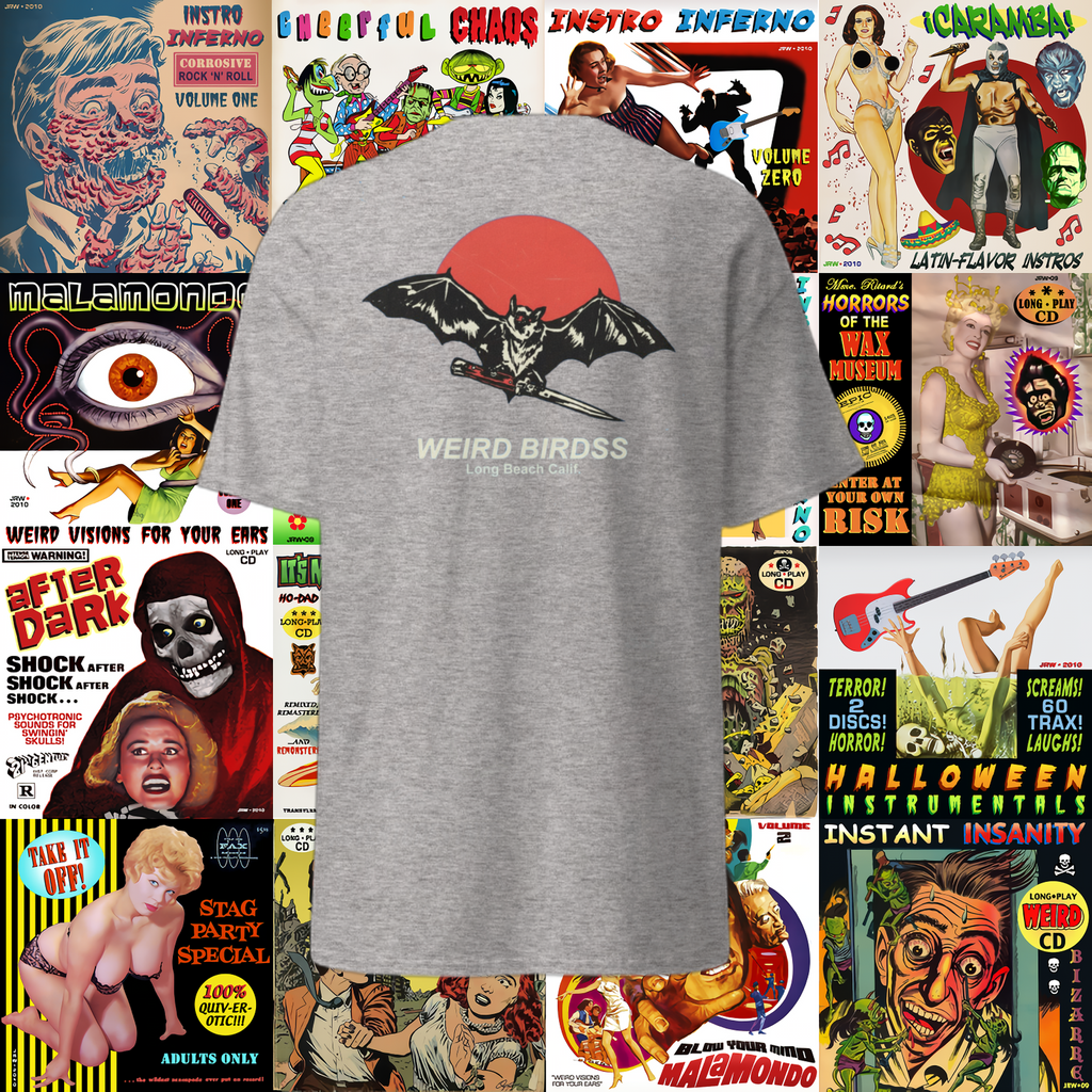 T-shirt "Midnight bat" de Weird Birdss