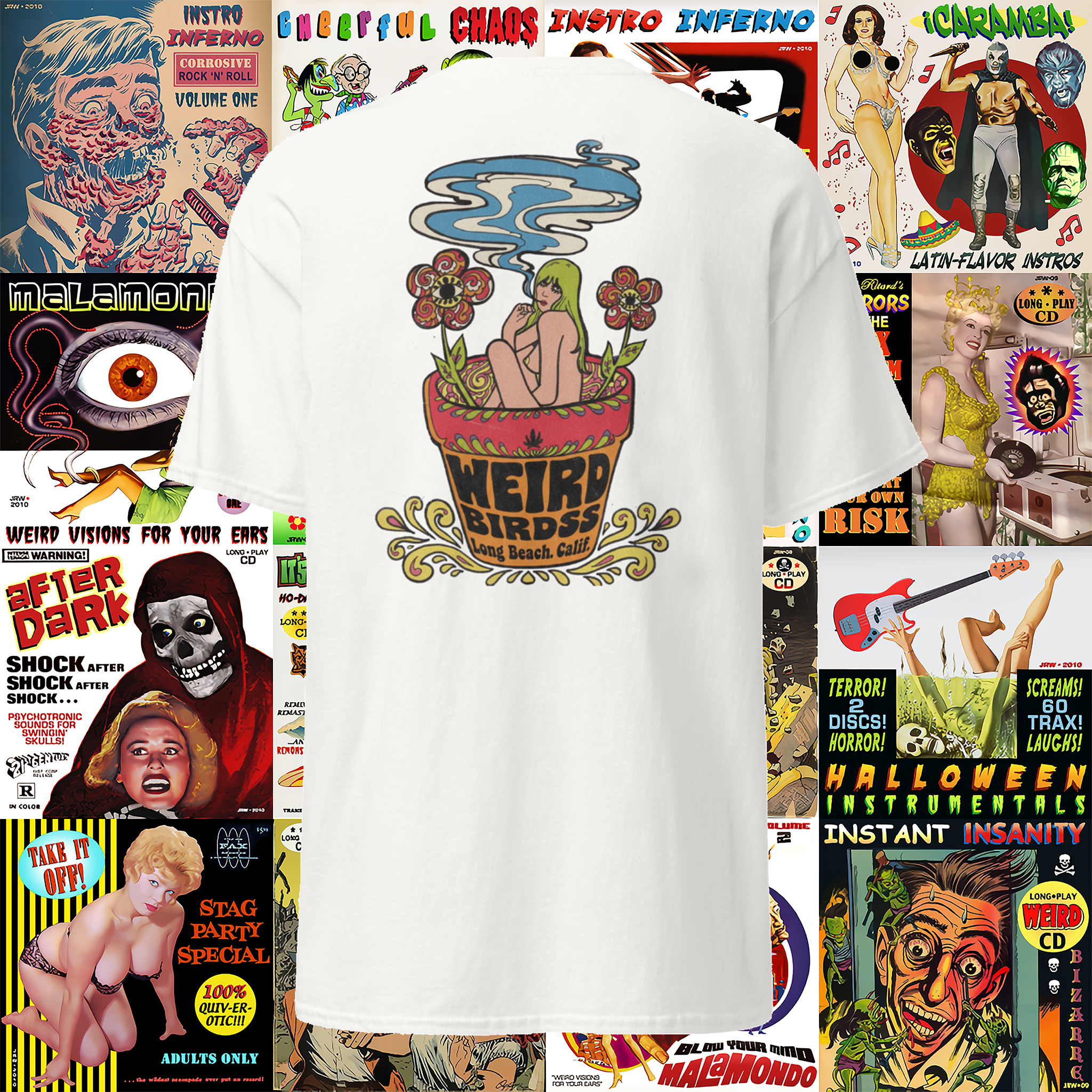 T-shirt "Potluck" de Weird Birdss