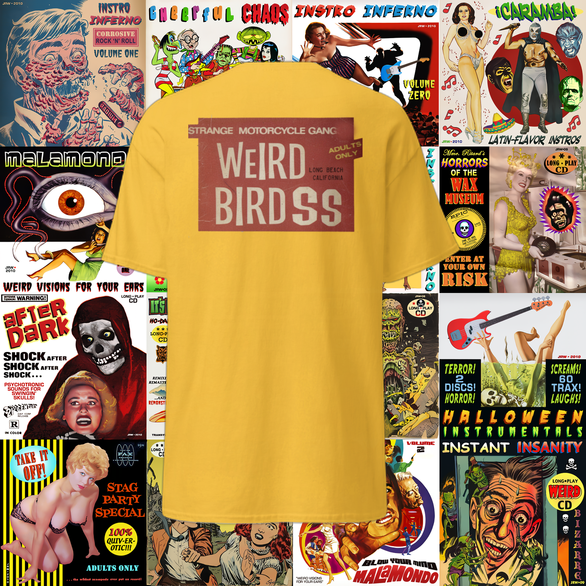 T-shirt "Strange motorcycle gang" de Weird Birdss