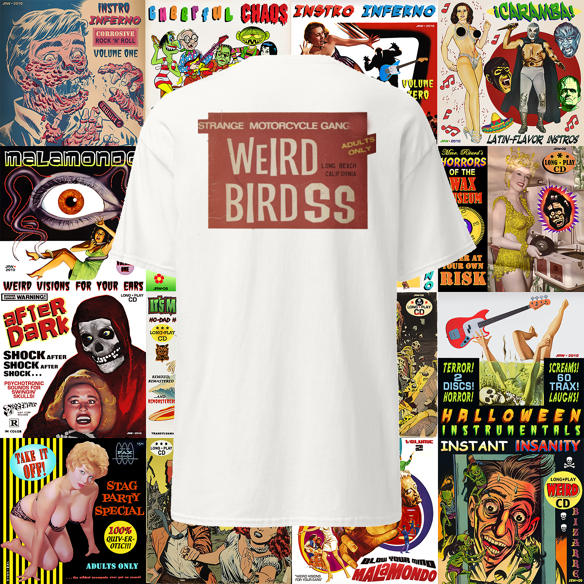 T-shirt "Strange motorcycle gang" de Weird Birds