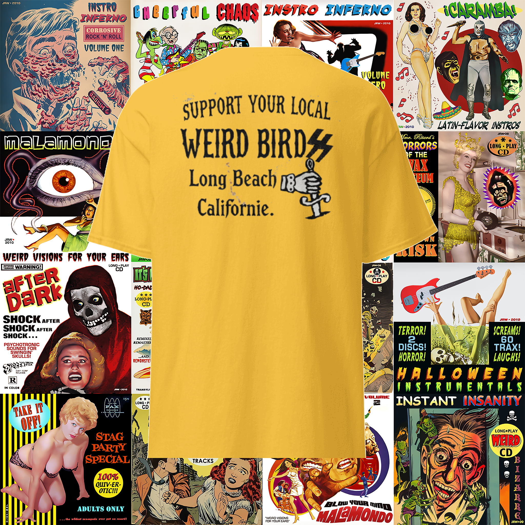 T-shirt "Support your local" de Weird Birdss
