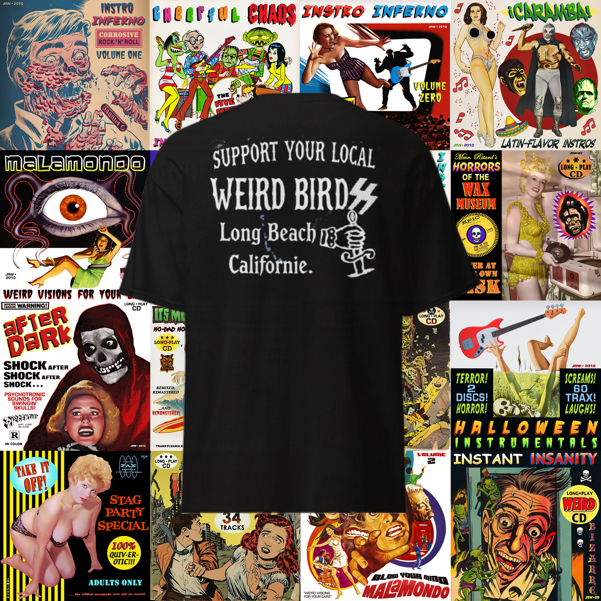 T-shirt "Support your local" de Weird Birdss