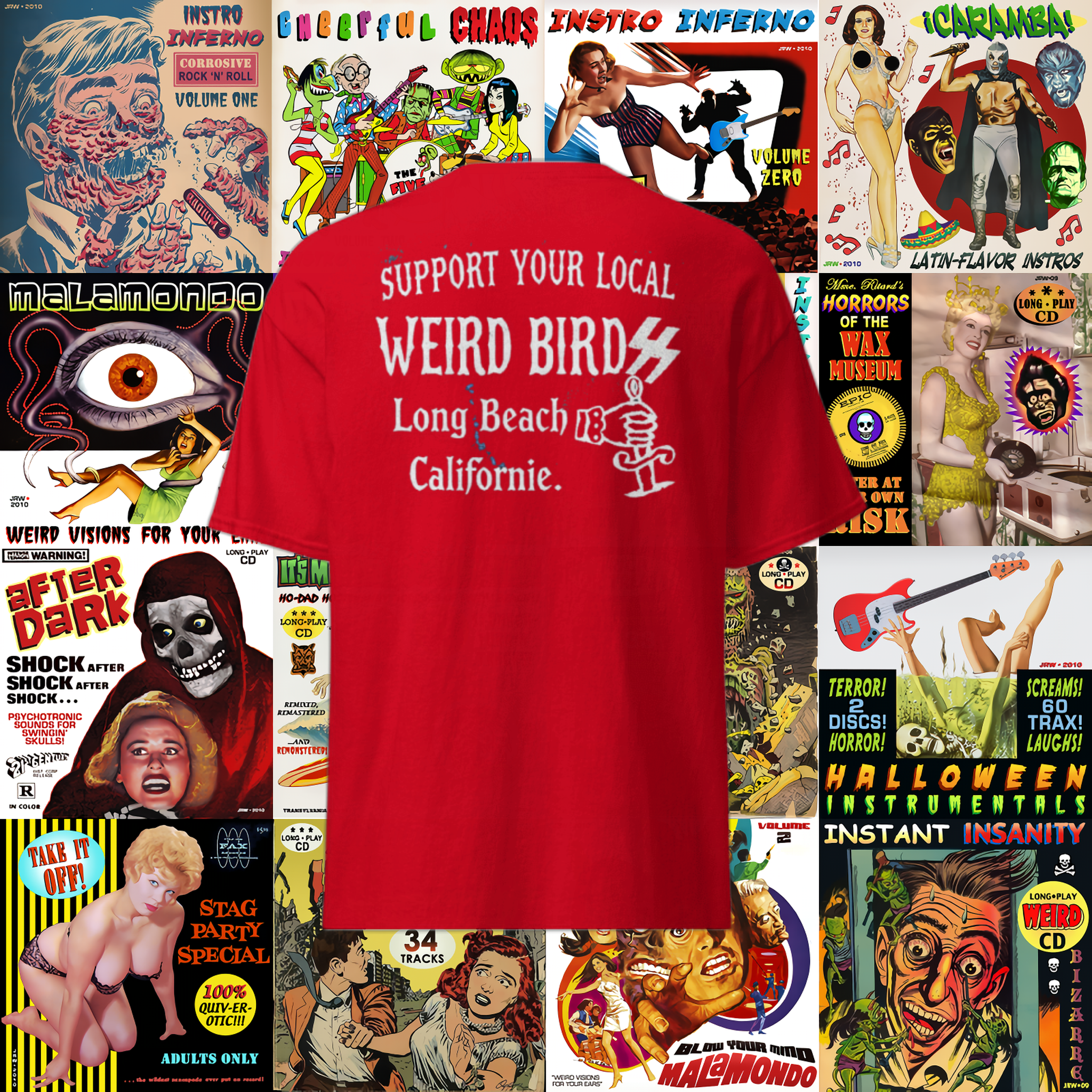 T-shirt "Support your local" de Weird Birdss