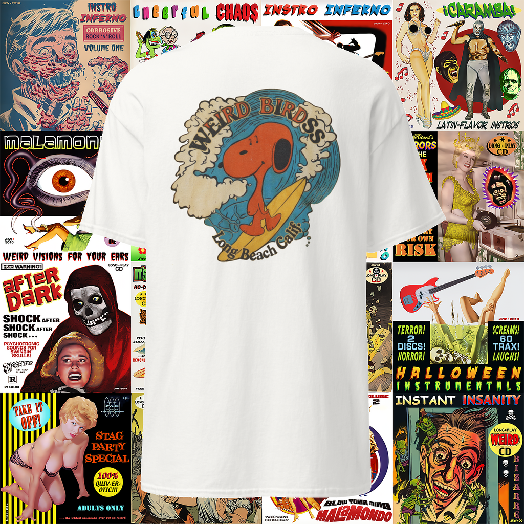 T-shirt "Surf mutt" de Weird Birds